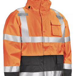 Reflective Heavy Duty Rain Jacket