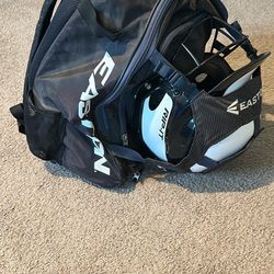 Easton Softball Backpack And Helmet 