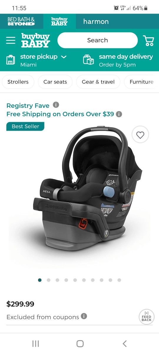 Uppa Baby Mesa Infant Car Seat