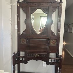 Antique Hall Tree