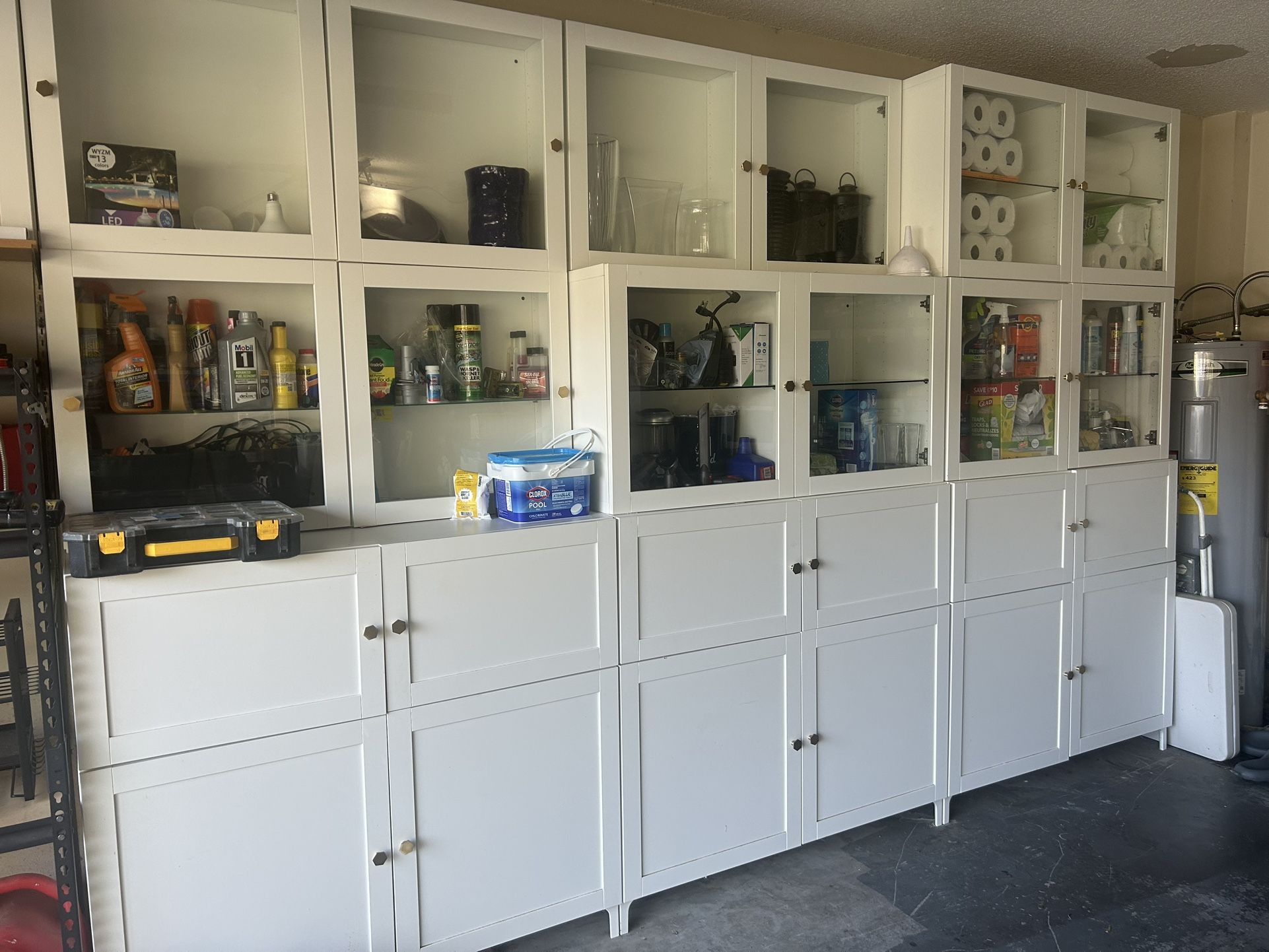 Garage Storage, Storage Unit, Organizer, Glass Door Cabinets, Large Storage