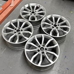 Real OEM Audi 18x8 Rims 18” ET40 Set of 4 wheels 5x112 silver a4 a5