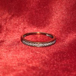 10k Yellow Gold Diamond Round Band Ring 0.30 ctw