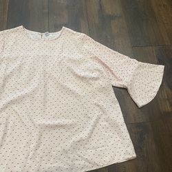 Womans Pink Bell Sleeve Shirt Size 3x By Old Navy #2