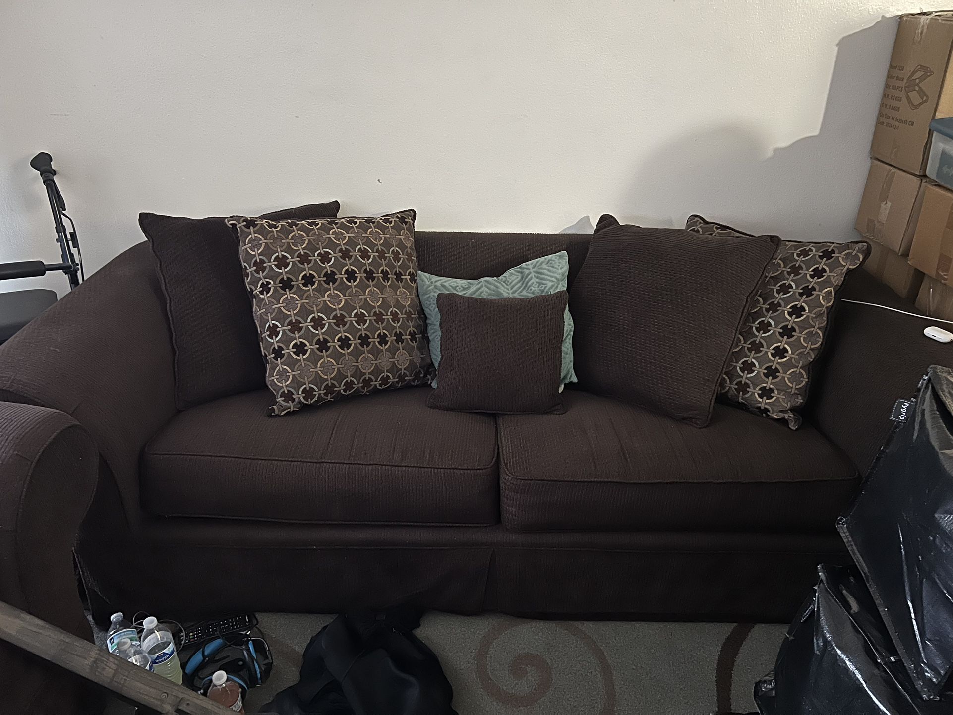 Brown Sofa Set
