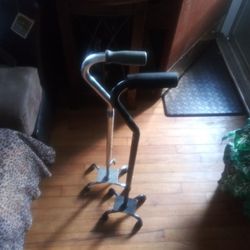 Set of 2 walking canes 1 silver and 1 black