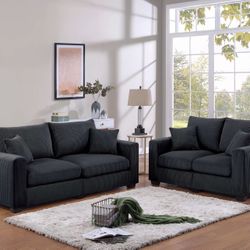 Black Sofa & Loveseat 🔥SALE🔥