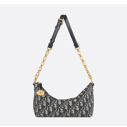A blue handbag