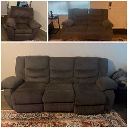 Living room recliner set