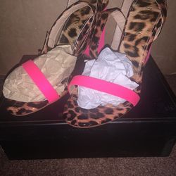 Pink Leopard Heels