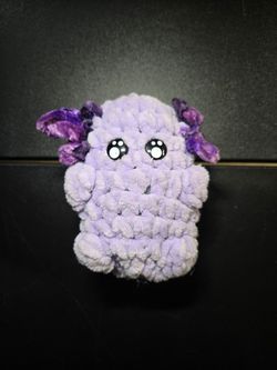 Purple Crocheted Axolotl