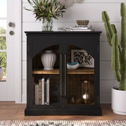 Archdale Black Two Door Accent Cabinet