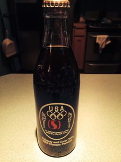 1984 Olympic Safeway Coca Cola bottle, FULL!