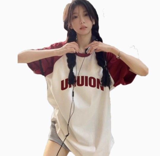 American retro pure cotton short-sleeved T-shirt for women in summer 2025, new style, small-scale design, European style, large size, women's top