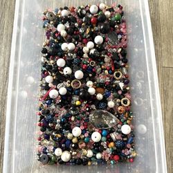 Bag Of Beads For Jewelry Making Or Crafts 