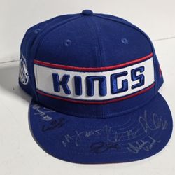 Sacramento Kings Signed Autograph Multi Player NBA Snapback Hat Collectible
