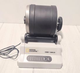 National Geographic Hobby Rock Tumbler & Polisher Machine w/ Barrel & AC Adapter