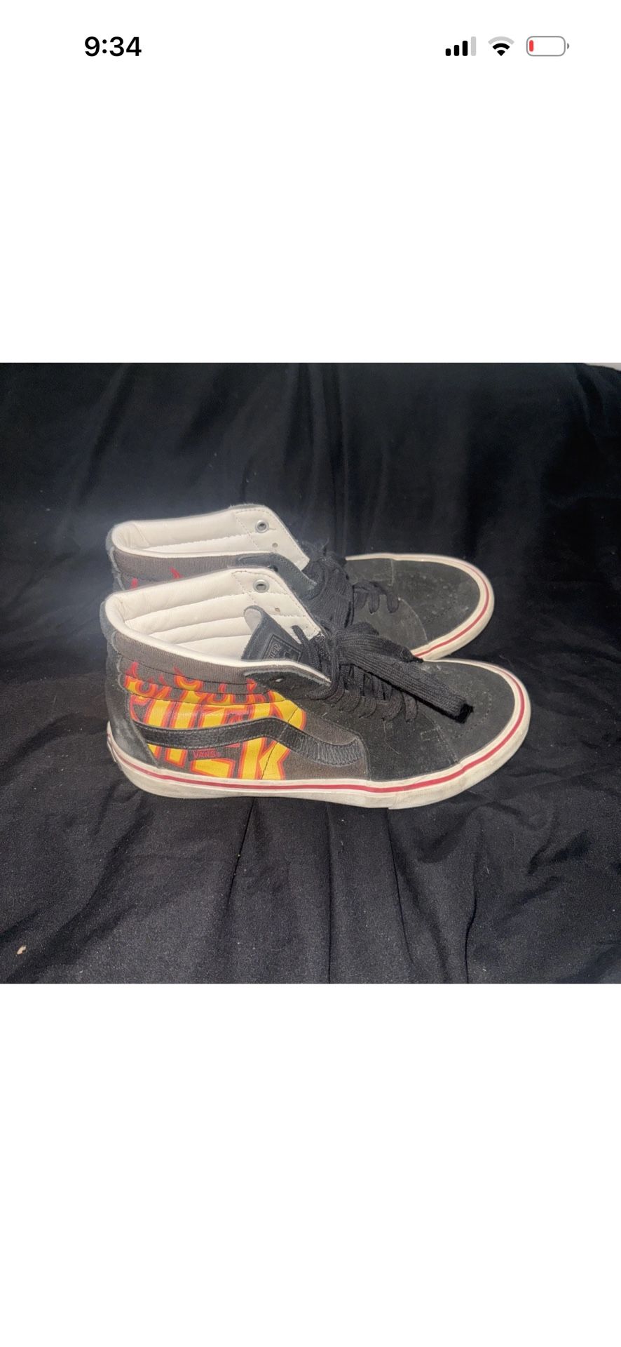 Thrasher Vans Hi-Top Size 9.5 Men’s