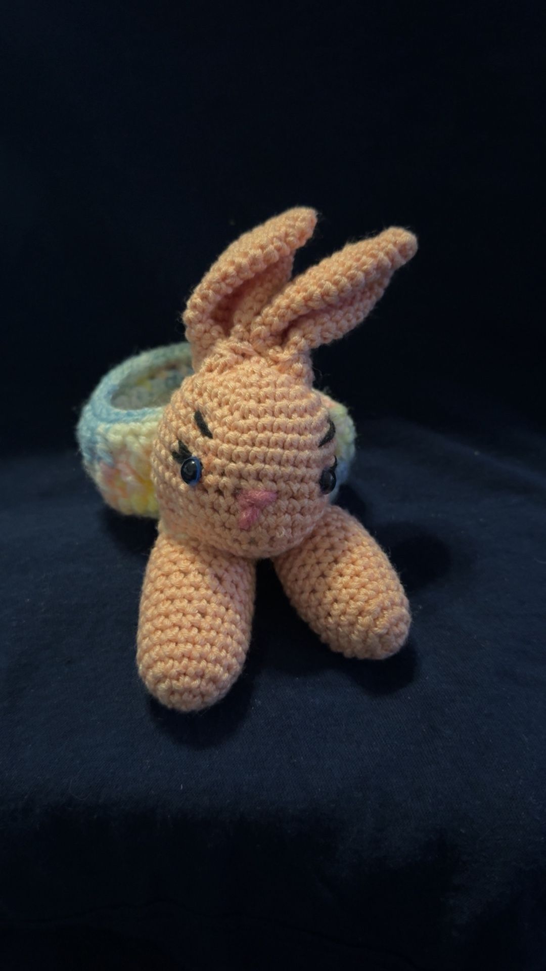 Crochet Bunny Candy Holder