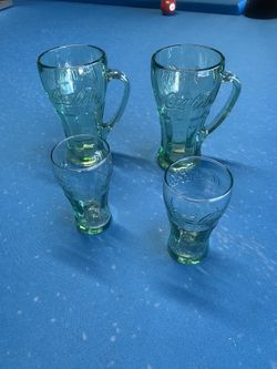 Vintage Coca Cola Glasses 4ct