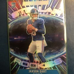 2025 Panini Rookies & Stars -Jaxson Dart Silver Stellar Rookies (SP) Giants (RC)