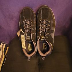 Mens Brand New with tags,DieHard Leather,Steel Toe Shoes