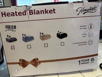 Heated blanket 100”x90” New!