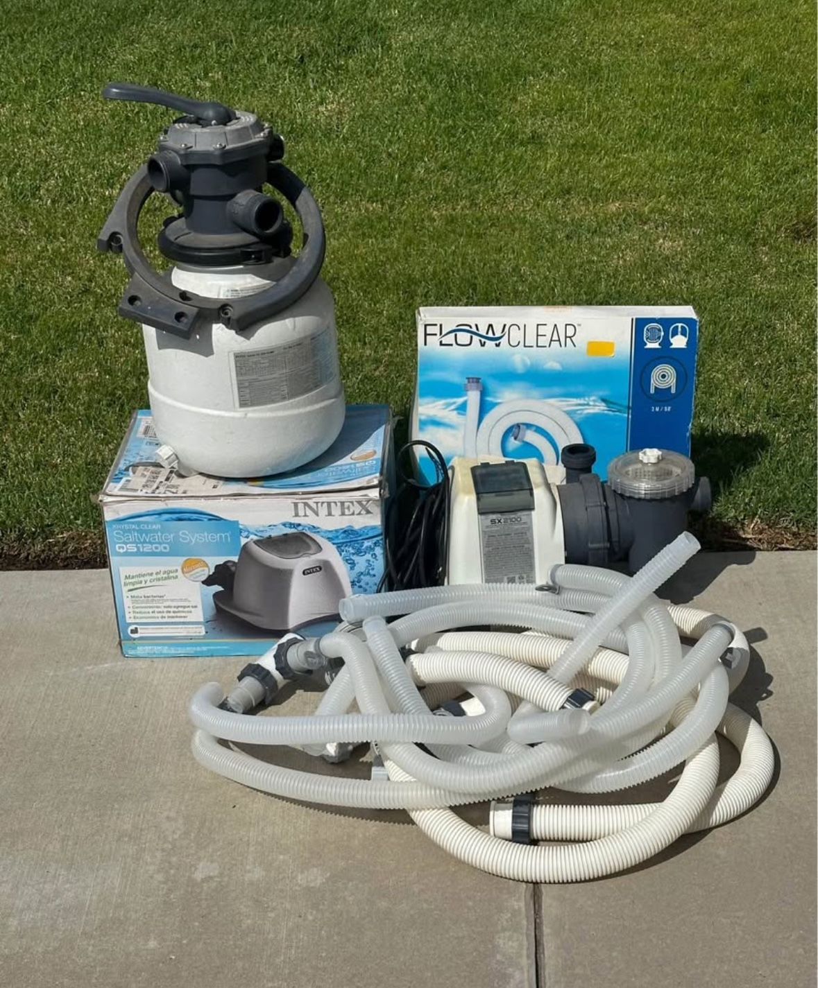 Intex Krystal Clear Sand Filter Pool Pump - 2100 GPH