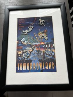 Framed Pin Set Disney’s Tomorrowland Ltd Edition