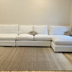 Crate and Barrel Sectional Sofa / Couch