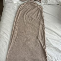 Tan Cut Out, Jersey Material, Dress, Size Small 