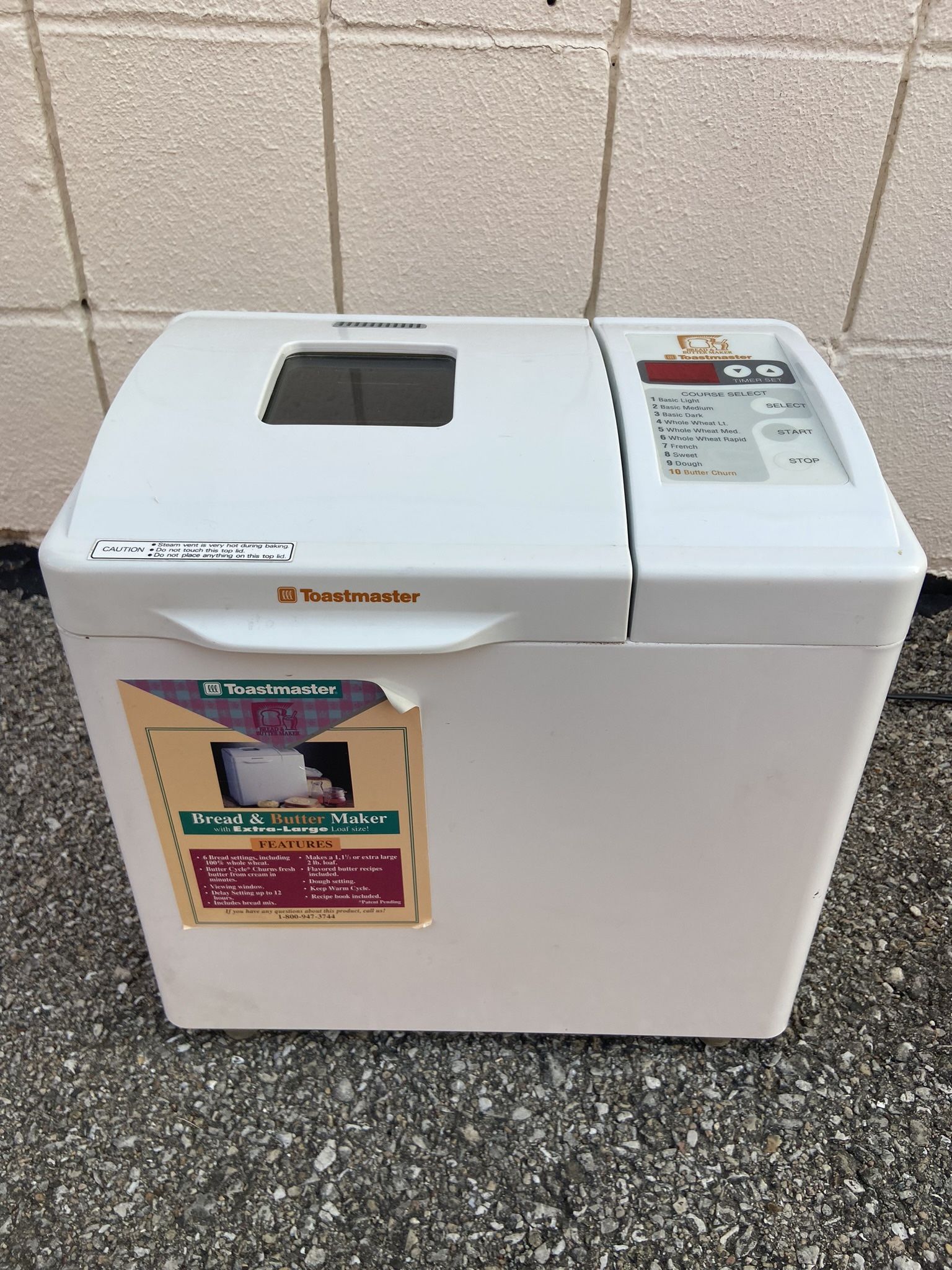 ToastMaster Bread & Butter Maker Model 1195