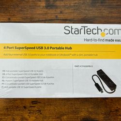 Docking Station- 4 Port Portable SuperSpeed USB 3.0 Hub