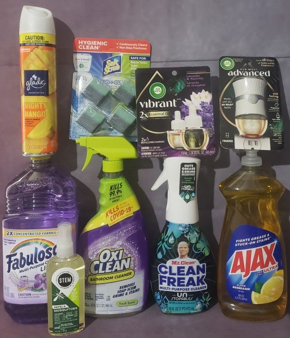 NASHVILLE, GA Lot Of 9 Household Cleaning Bundle