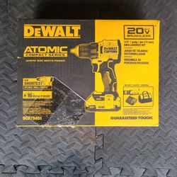 Dewalt Atomic Dril With Battery And Charger Plus Bag