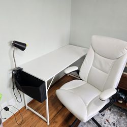 Chair, Table and Light 