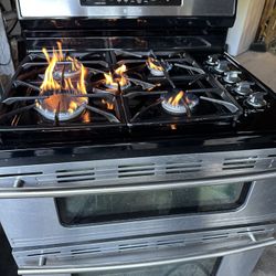 Stainless Steel Gas Stove Jenn Air Brand
