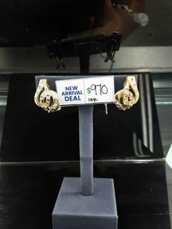 Earrings - Yellow Gold 14k (.585) 6.5 grams