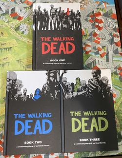 Walking Dead Hardcover Comic Books 1-3
