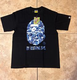 Black and blue bape tee shirt brand new 1:1 adult medium (SHIPPING ONLY) (SAME DAY FREE SHIPPING)