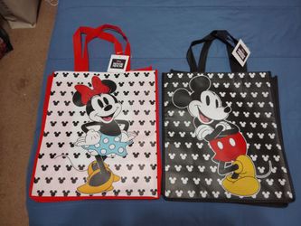 Disney and hello Kitty reusable tote bags BRAND NEW WITH TAGS