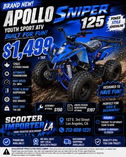 Apollo 125cc Youth Quad