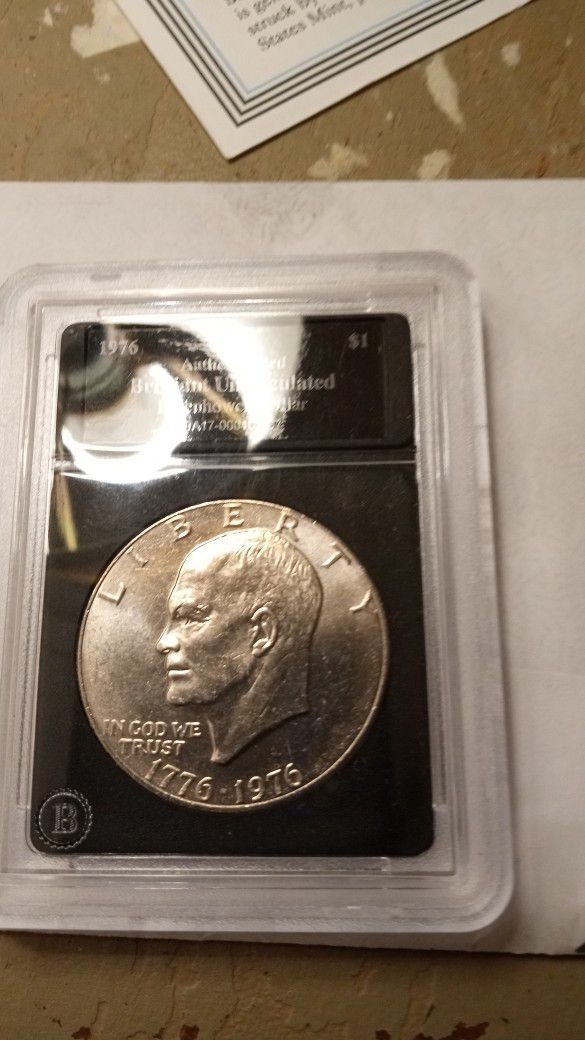 Eisenhower 1976 Silver Dollar