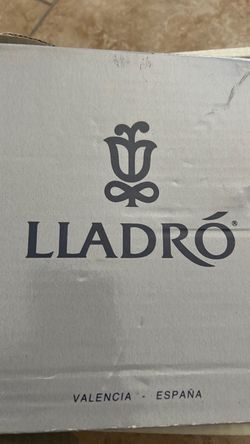 Lladro porcelain Chit Chat on phone with dog Dalmatian