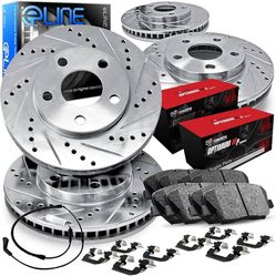 R1 Concepts Optimum OEp Brake Pads & Rotors Hardware & Sensor Kit fits 2019-2021 BMW 330i 2021 BMW 430i