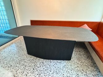 Lenny Kravitz CB2 Origin Black Metal Dining Tabl