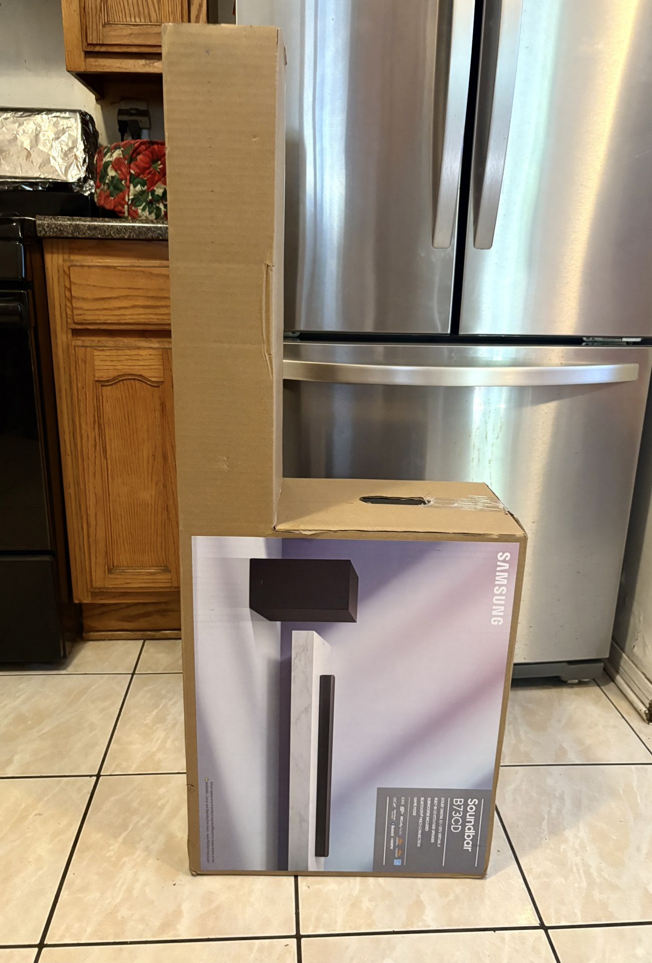Samsung HW-B73CD Soundbar System (New Open Box) β 3D Surround Sound | Wireless Subwoofer | 450W Power | 4K HDR | Game Mode | Bluetooth