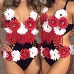Woman Small Custom Made Daisy Bikini/Leotard