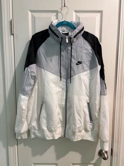 Nike Windrunner Jacket White Gray Black