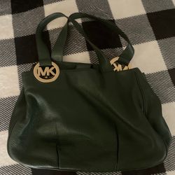 Forest Green Michael Kors Shoulder Bag